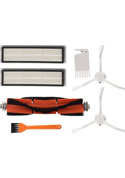 Dreame D9 Robotlu Süpürge Için 2 Takım Yedek Aksesuarlar Ana Fırça Yan Fırça Hepa Filtre Yedek Parçaları (Yurt Dışından) fiyatları