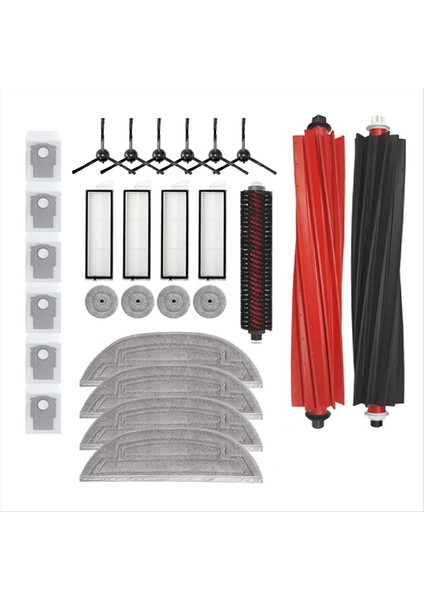 27 Adet Roborock S8 Max Ultra Elektrikli Süpürge Yedek Parçalar Ana Fırça Kenar Fırça Paspas Bezi Toz Torbası Filtresi (Yurt Dışından) indirimleri