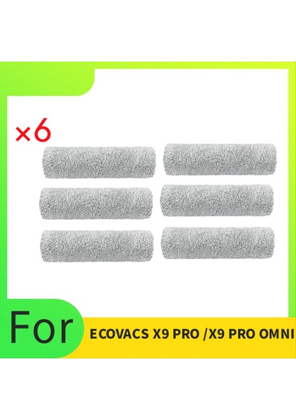 Ecovacs X9 Pro /x9 Pro Omnı Süpürme Makinesi Aksesuarları Için 6 Adet Rulo Bez (Yurt Dışından) fiyatları