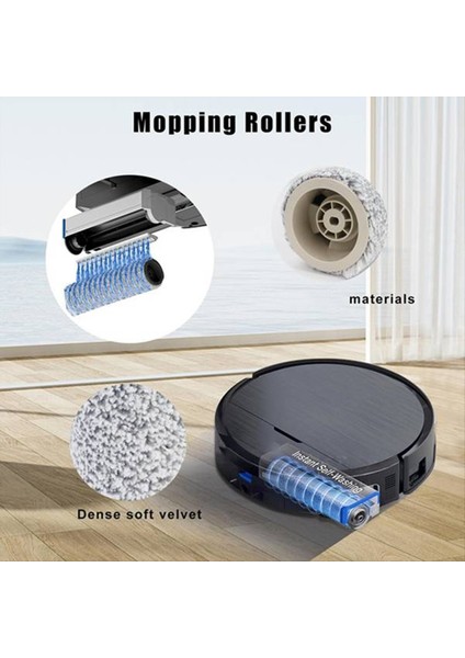 Ecovacs X9 Pro /x9 Pro Omnı Süpürme Makinesi Aksesuarları Için 6 Adet Rulo Bez (Yurt Dışından) fırsatları