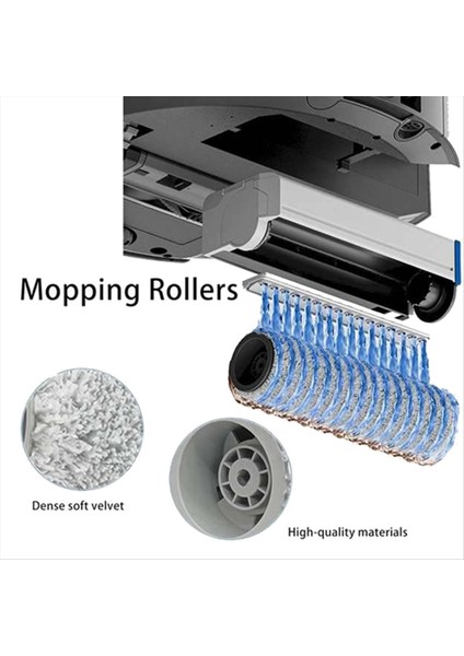 Ecovacs X9 Pro /x9 Pro Omnı Süpürme Makinesi Aksesuarları Için 6 Adet Rulo Bez (Yurt Dışından) indirimleri