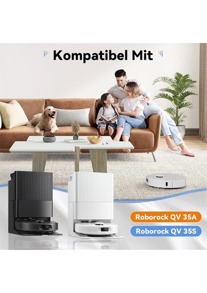 Roborock Qv 35A / Qv 35S Robotlu Süpürge Için Aksesuarlar Ana Fırça Toz Torbaları Mendil Filtreler Yan Fırçalar (Yurt Dışından) fiyatları