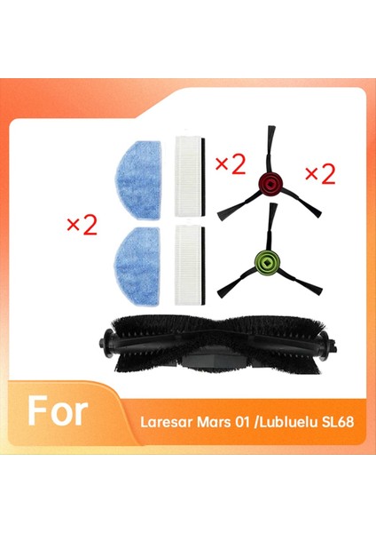 7 Adet Laresar Mars 01/lubluelu SL68 Elektrikli Süpürge Aksesuarları Ana Yan Fırça Paspas Filtresi (Yurt Dışından) fırsatları