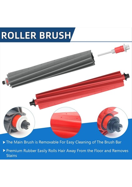 Roborock S8 Maxv Ultra Set Mop Bez Vakum Torbaları Yan Fırça Filtresi Değiştirilebilir Set (Yurt Dışından) modelleri