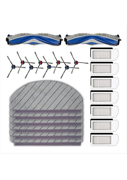 Ecovacs Deebot N20 Plus/ N20 Pro Plus Robotik Vakum Süpürge Silindir Fırçası Yan Fırçalar Hepa Filtreleri Paspas Padleri Seti (Yurt Dışından) fiyatları