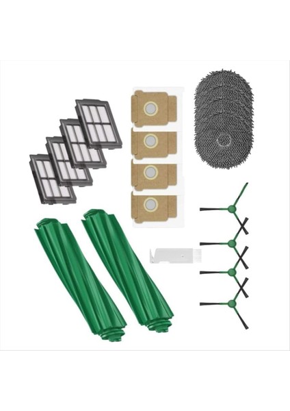 19 Adet Irobot Roomba Plus 505 COMBO/405 Combo Elektrikli Süpürge Parçaları Ana Yan Fırça Filtreleri Paspas Pedi Toz Torbası (Yurt Dışından) fiyatları