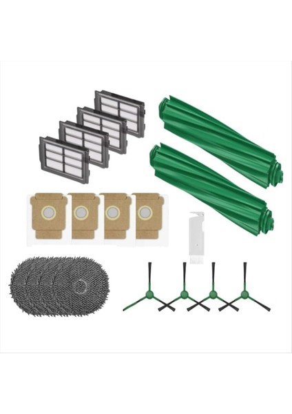 19 Adet Irobot Roomba Plus 505 COMBO/405 Combo Elektrikli Süpürge Parçaları Ana Yan Fırça Filtreleri Paspas Pedi Toz Torbası (Yurt Dışından) modelleri