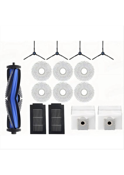 Ecovacs Için T50 Pro Omni / T50PRO / T50 Omni Robot Vakum Ana Yan Fırçalar Mop Bezleri Hepa Filtreler Toz Çantaları Yedek Parçalar (Yurt Dışından)