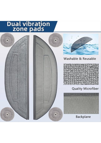 Roborock S8 Maxv Ultra Robot Vakum Temizleyici Aksesuarları Set Mop Bez Vakum Torbaları Yan Fırça Filtresi Değiştirilebilir Set (Yurt Dışından) indirimleri