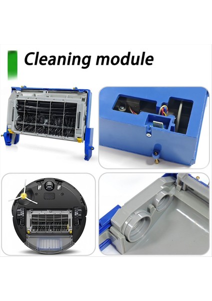 Ana Fırça Çerçevesi Temizleme Kafası Düzeneği Modülü Irobot Roomba 500 600 700 Serisi 550 560 650 770 790 Yedek Parça (Yurt Dışından) fırsatları