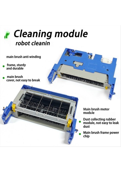 Ana Fırça Çerçevesi Temizleme Kafası Düzeneği Modülü Irobot Roomba 500 600 700 Serisi 550 560 650 770 790 Yedek Parça (Yurt Dışından) indirimleri