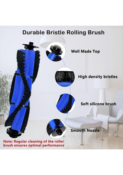 Eufy Robovac 11S 12 15T 15C 25C 30 30C 35C Ince Halı Robotik Vakum Için Yedek Parça Aksesuar Kiti (Yurt Dışından) fiyatları