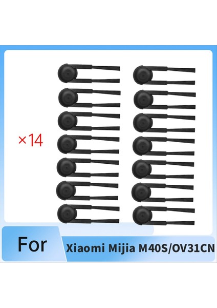 14 Adet Yan Fırça Xiaomi Mijia M40S/OV31CN Süpürge Aksesuarları Yan Fırça Yedek Parçaları (Yurt Dışından) modelleri