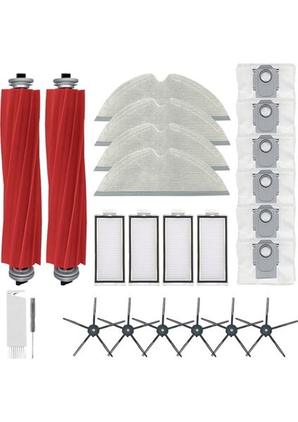 Roborock Q7 / Q7+ / Q7 Max / Q7 Max+ Robot Vakum Ana Yan Fırça Paspas Bezi Pedleri Hepa Filtreler Toz Torbası (Yurt Dışından) modelleri