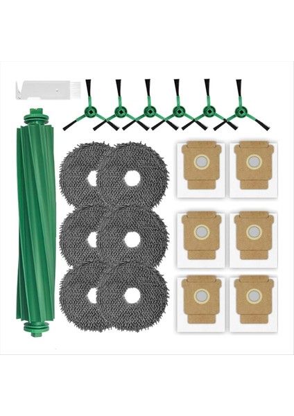 20 Adet Ana Yan Fırça Paspas Pedi Toz Torbası Irobot Roomba Plus 505 COMBO/405 Combo Elektrikli Süpürge Aksesuarları (Yurt Dışından)