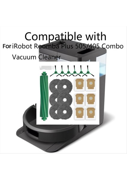 20 Adet Ana Yan Fırça Paspas Pedi Toz Torbası Irobot Roomba Plus 505 COMBO/405 Combo Elektrikli Süpürge Aksesuarları (Yurt Dışından) fırsatları