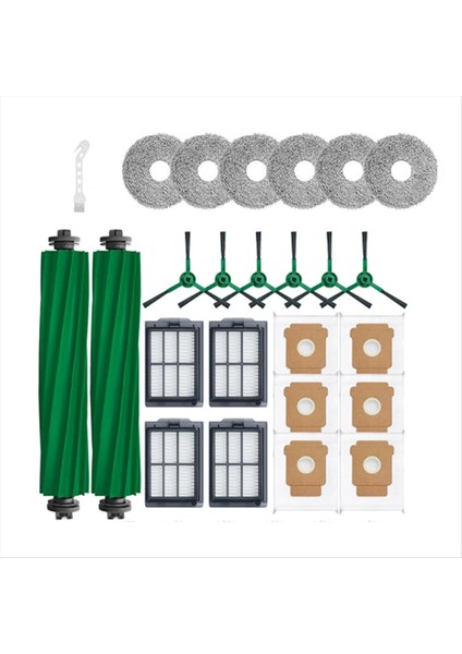 Irobot Roomba Plus 505/405 Combo Süpürme Makinesi Aksesuarları Için 25 Adet Ana Yan Fırça Paspas Filtresi Toz Torbaları (Yurt Dışından) fiyatları