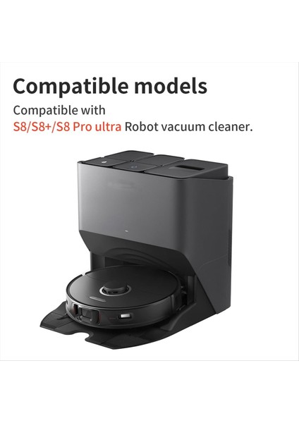 Roborock S8 Pro Ultra S8+ Aksesuarlar Için Ana Fırça Mop Bezi Yüksek Verimlilik Filtre Yedek Parçaları (Yurt Dışından) fiyatları
