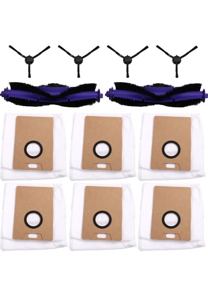 Ana Fırça Rulo Fırça Yan Fırçalar Tp-Link Tapo RV30 MAX/RV30 PLUS/RV20 Max Plus Robot Süpürge Için Toz Torbası Seti (Yurt Dışından)