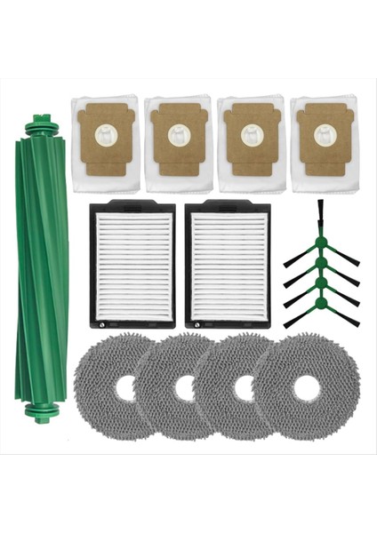 Irobot Roomba Plus 505 COMBO/405 Combo Elektrikli Süpürge Aksesuarları Için 15 Adet Ana Yan Fırça Filtreleri Paspas Pedi Toz Torbası (Yurt Dışından) fiyatları