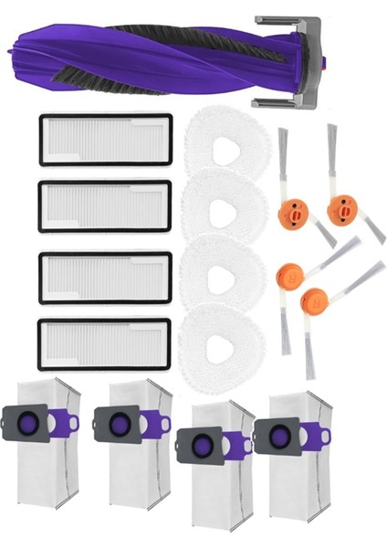 17 Adet Rulo Fırça Yan Fırça Paspaslar Ped Filtreler Toz Torbası Narwal Freo X10PRO/YJCC027 Elektrikli Süpürge Aksesuarları (Yurt Dışından) fiyatları