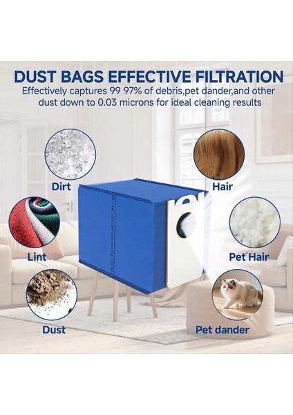 10 Adet Toz Torbası Bobsweep Ultravision Kendi Kendine Boşalan Robotlu Süpürge Parçaları Yedek Toz Torbaları (Yurt Dışından) indirimleri