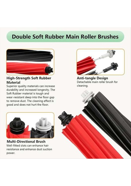 Roborock Q5 Pro Q5 Pro+ Q5 Max+ Q5 Duoroller+ Elektrikli Süpürge Ana Yan Fırça Filtresi Toz Torbaları (Yurt Dışından) fırsatları