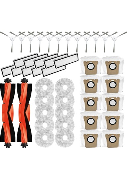 Xiaomi Mijia Omni 2 C102CN B101CN B116 X10 + Robotlu Süpürge Ana Yan Fırça Paspas Bezi Toz Torbası Yedek Parça (Yurt Dışından)