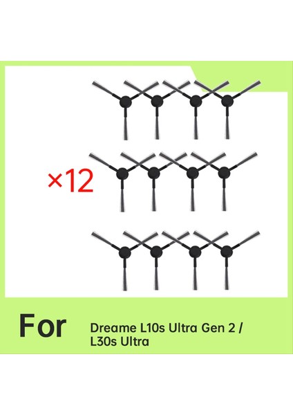Dreame L10S Ultra Gen 2/L30S Ultra Süpürgesi Süpürgesi Aksesuarları Yan Fırça Yedek Parçaları Için 12 Adet Yan Fırça (Yurt Dışından) fırsatları
