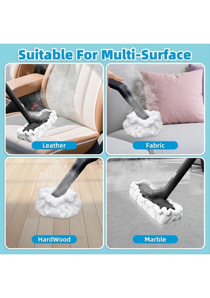 Dupray Buharlı Temizleyici Vb Için 10 Paket Buharlı Paspas Pedleri 5 Paket Büyük Dikdörtgen Bonnet + 5 Paket Küçük Üçgen Bonnet (Yurt Dışından) modelleri