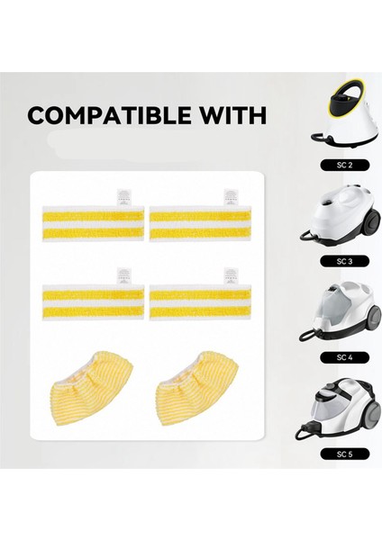 12X Buharlı Paspas Pedleri Bezi Karcher Easyfix Sc2 Sc3 Sc4 Sc5 Buharlı Temizleyici Mikrofiber Yıkanabilir Yeniden Kullanılabilir Buharlı Paspas (Yurt Dışından) fırsatları