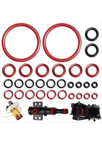 40 Adet Sızdırmazlık O-Ring Bakım Kiti Kahve O-Ringler Destek Vanası Buhar Vanası Çıkış Vanası Saeco Için Uyumlu (Yurt Dışından)