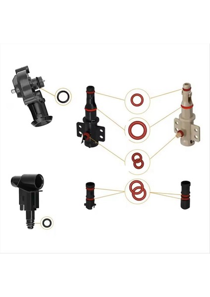 40 Adet Sızdırmazlık O-Ring Bakım Kiti Kahve O-Ringler Destek Vanası Buhar Vanası Çıkış Vanası Saeco Için Uyumlu (Yurt Dışından) fırsatları