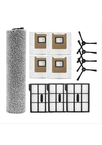 12 Adet Rulo Fırça Yan Fırça Toz Torbası Filtre Eufy E25 OMNI/E28 Omni Robotlu Süpürge Parçası (Yurt Dışından) fiyatları