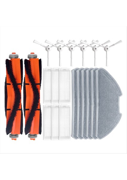 Xiaomi Mi Robot Vakum Paspas 2 Pro/lite MJST1SHW Mjstl Filtreler Paspas Ana Yan Fırça Elektrikli Süpürge Aksesuarları (Yurt Dışından)