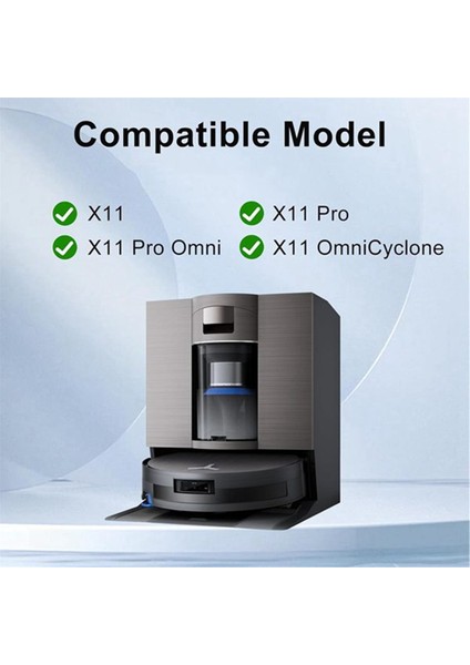 Ecovacs Deebot X11 OMNICYCLONE/X11 PRO/X11 Pro OMNI/X11 Elektrikli Süpürge Ana Yan Fırça Filtre Tamburu Için 6 Adet (Yurt Dışından) indirimleri