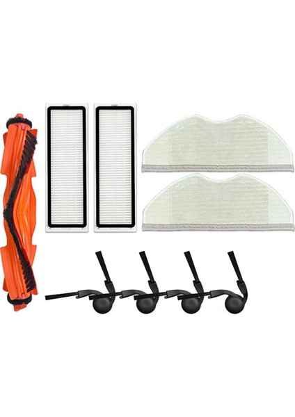 Xiaomi S40 / OV81 Robotlu Süpürge Ana Yan Fırça Paspas Bezi Hepa Filtre Yedek Yedek Parça (Yurt Dışından) modelleri