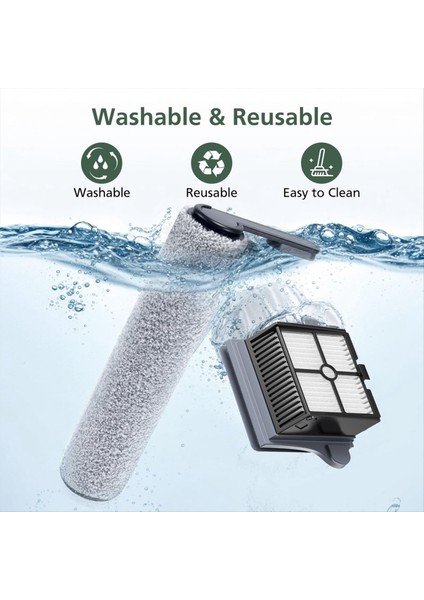 Yumuşak Rulo Fırça Filtresi Tineco Floor One S7 Buharlı Süpürge Yedek Parça Aksesuarları Değiştirme Için Uygun (Yurt Dışından) fiyatları