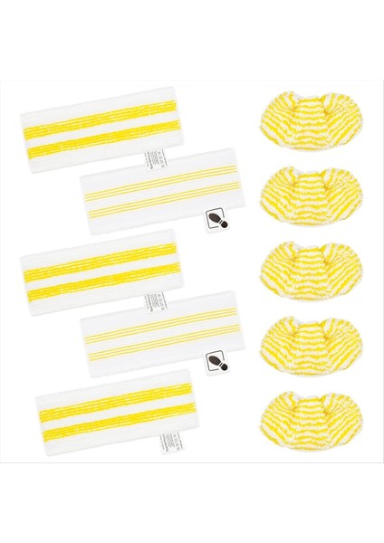 10 Adet Mikrofiber Zemin Bezi ve El Memesi Pedleri Karcher Easyfix Sc1 Sc2 Sc3 Sc4 Sc5 Buharlı Temizleyici Mikrofiber Bezler (Yurt Dışından)