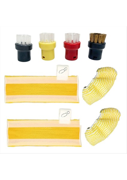 10 Adet Karcher Için Sc1 Sc2 Sc3 Sc4 Sc5 Buharlı Süpürge Buharlı Fırça Kafası Memesi Zemin Kumaş Yedek Parçalar (Yurt Dışından)