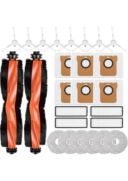 Xiaomi X20+ / X10+ Robotlu Süpürge Için Aksesuar Seti Ana Yan Fırça Hepa Filtre Paspas Bezi Toz Torbaları (Yurt Dışından) fiyatları