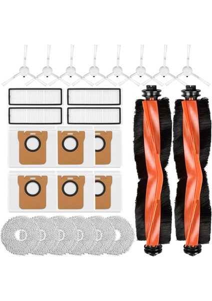 Xiaomi X20+ / X10+ Robotlu Süpürge Için Aksesuar Seti Ana Yan Fırça Hepa Filtre Paspas Bezi Toz Torbaları (Yurt Dışından) modelleri