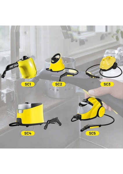 Karcher Için Sc1 Sc2 Sc3 Sc4 Sc5 Buharlı Temizleyici Aksesuarları Yuvarlak Fırça Ortak Fırçalar Pencere Sileceği Mikrofiber Bez (Yurt Dışından) fırsatları