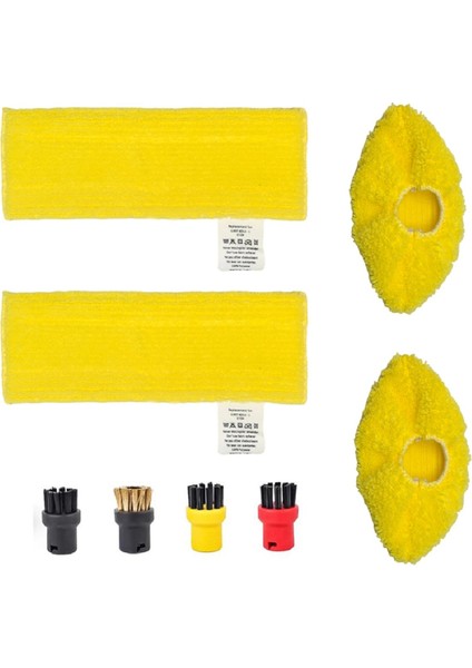 8 Adet Buharlı Fırça Kafası Memesi Zemin Bezi Karcher Sc1 Sc2 Sc3 Sc5 Buharlı Süpürge Yedek Parçalar (Yurt Dışından)