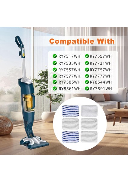 Rowenta Temiz ve Buhar Için Yedek Mikrofiber Paspas Bezleri Rowenta Ry7 Ry8 Serisi Için ZR850002 ZR005801 ZR005804 (Yurt Dışından) indirimleri