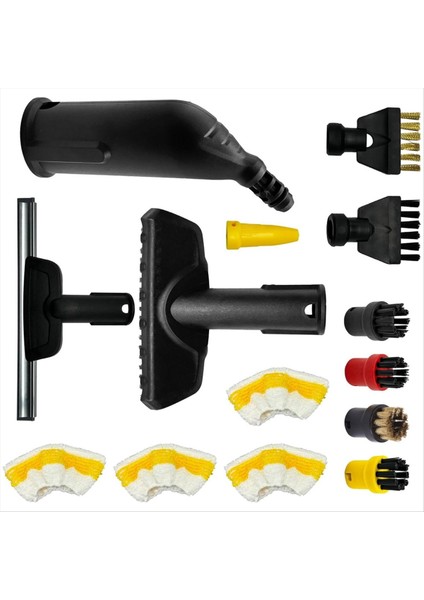 Karcher Için Sc1 Sc2 Sc3 Sc4 Sc5 Buharlı Temizleyici Aksesuarları Yedek Buhar Yuvarlak Fırçalar Memesi Mikrofiber Bezler Seti (Yurt Dışından) fiyatları