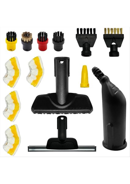 Karcher Için Sc1 Sc2 Sc3 Sc4 Sc5 Buharlı Temizleyici Aksesuarları Yedek Buhar Yuvarlak Fırçalar Memesi Mikrofiber Bezler Seti (Yurt Dışından) modelleri
