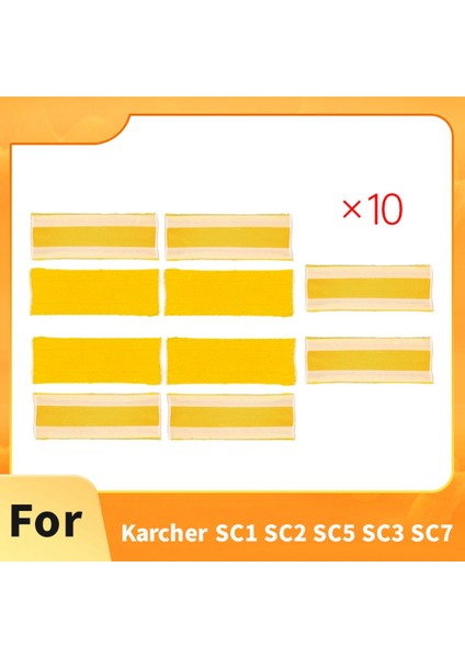 Karcher Için Sc1 Sc2 Sc5 Sc3 Sc7 Buharlı Temizleyici Parçaları Sarı Döngü Terry Buharlı Paspas 10 Adet (Yurt Dışından) fırsatları