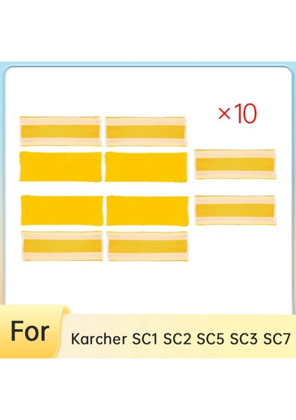 Karcher Için Sc1 Sc2 Sc5 Sc3 Sc7 Buharlı Temizleyici Parçaları Sarı Döngü Terry Buharlı Paspas 10 Adet (Yurt Dışından) indirimleri