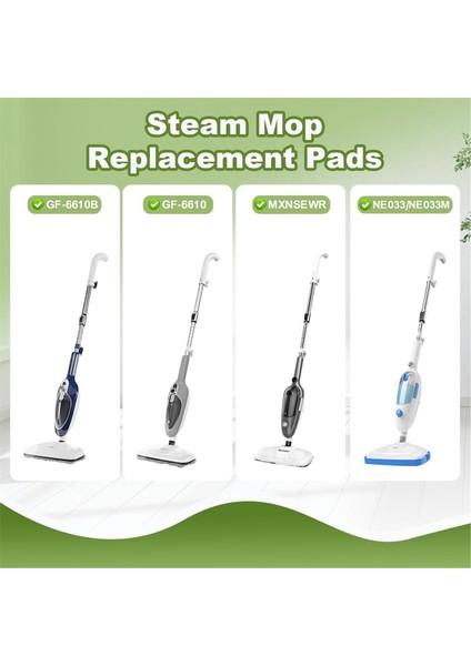 Gorfanty GF-6610B/GF-6610 Neugo NE033/NE033M ve Mxnsewr Buharlı Paspas Yıkanabilir Mikrofiber Bez Için 6 Paket Buharlı Paspas Pedleri (Yurt Dışından) fırsatları